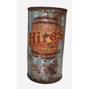 Vintage Hires Root Beer Soda Can 12 Oz Miracan Collectible Tin